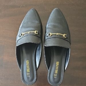 Dream Pairs Black Mules Sleek Suede Design